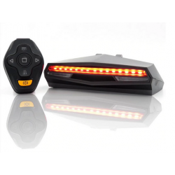 Feu arrière LED + clignotants + stop avec commande à distance pour  trottinette électrique
