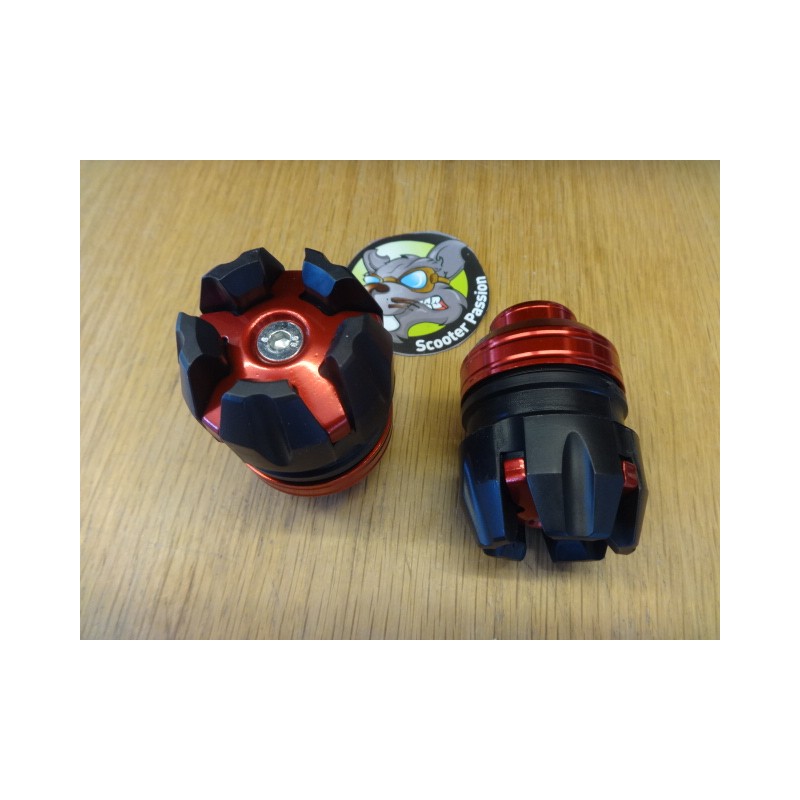 Kit de 2 caches de protection plastic pour écrou M18 axe de roue pour  trottinette électrique - NOIR